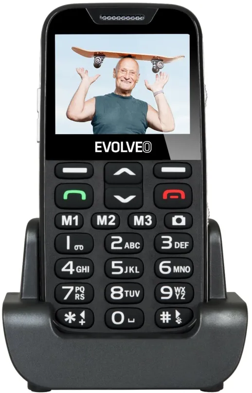Mobilný telefón EVOLVEO EasyPhone XD čierno-strieborný