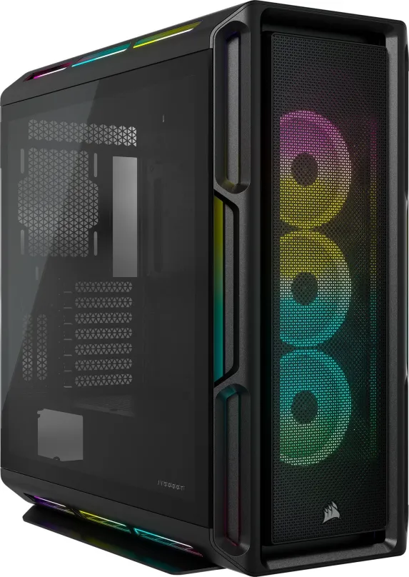 Počítačová skriňa Corsair iCUE 5000T RGB Tempered Glass Black