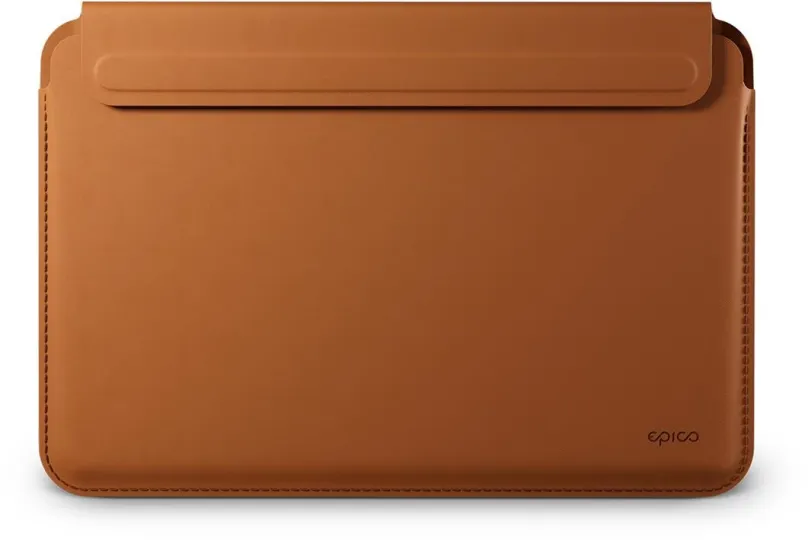 Púzdro na notebook Epico Kožený obal pre MacBook Air/Pro 13,3" - hnedý