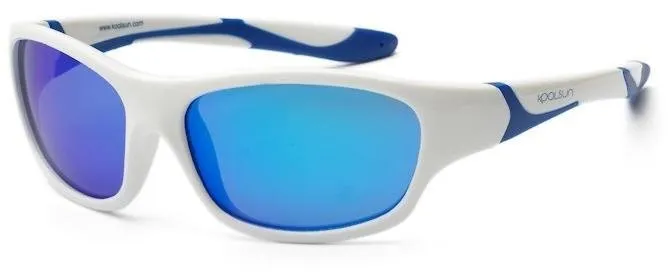 Slnečné okuliare Koolsun SPORT – Biela / Modrá 3m+