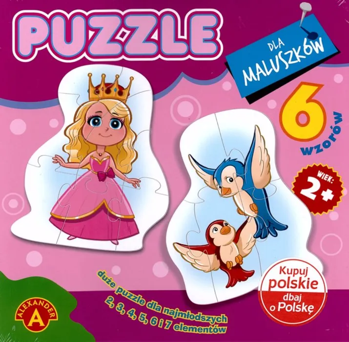 ALEXANDER Baby puzzle Princezná 6v1 (2-7 dielikov)