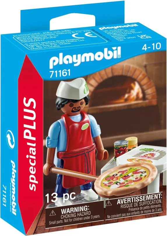 Figúrka Playmobil 71161 Pekár pizze