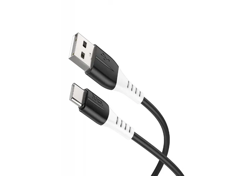 Hoco silikónový nabíjací / dátový kábel USB-C X82 1m čierna