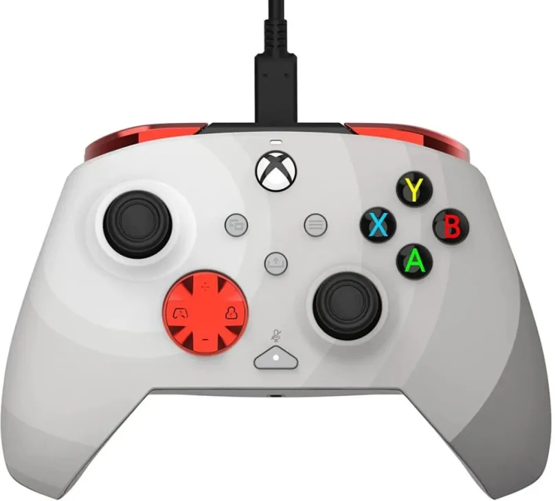 Gamepad PDP REMATCH Wired Controller - Radial White - Xbox, pre PC, Xbox Series X|S a Xbox