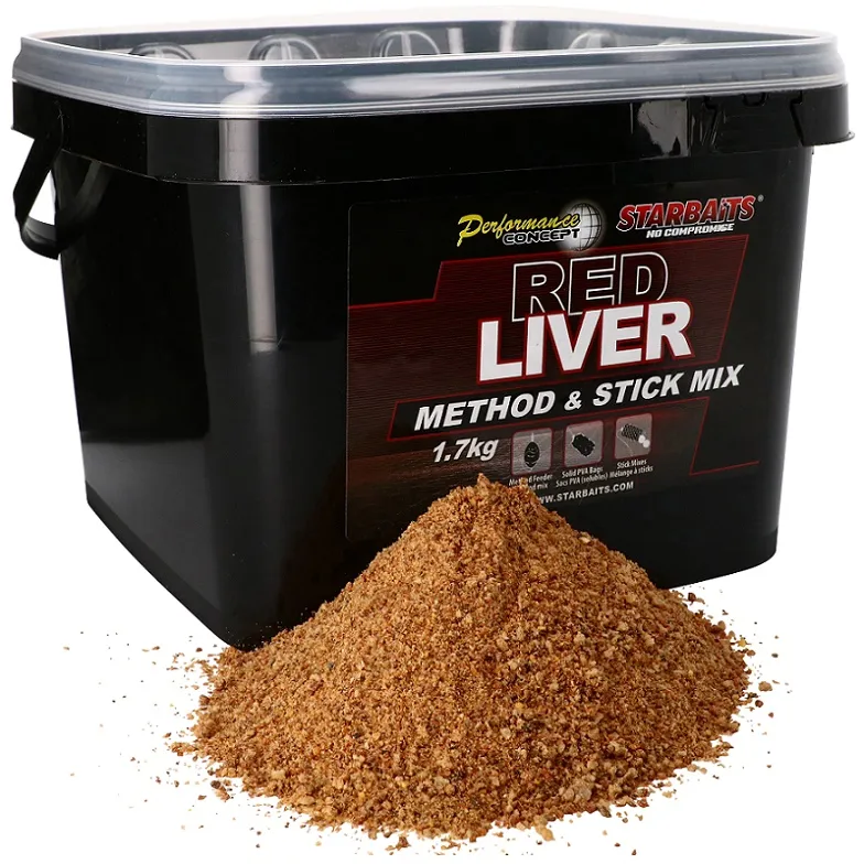 Starbaits Method & Stick Mix Red Liver 1,7 kg