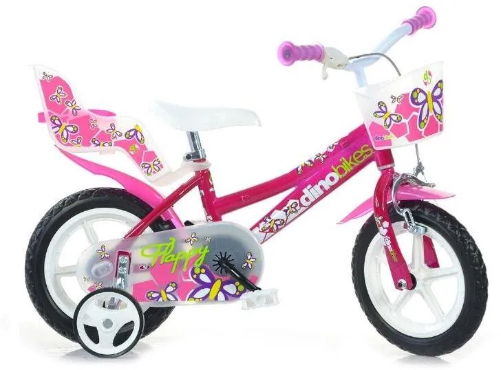 Dino Bikes Detský bicykel ružový 12" 2017