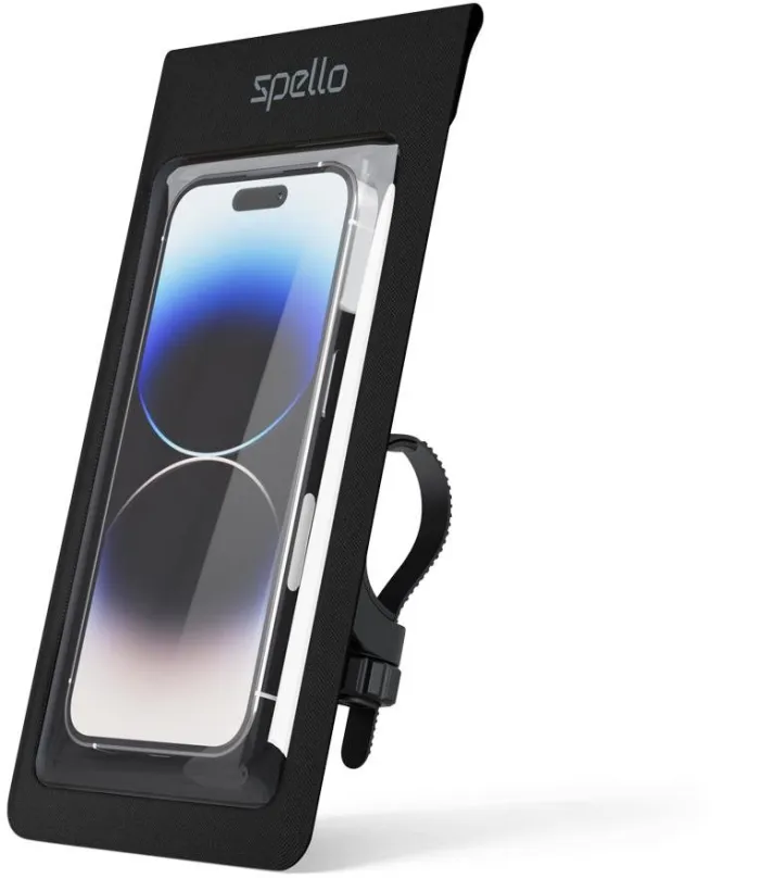 Držiak na mobilný telefón Spello by Epico vodeodolný držiak telefónu na riadidlá - čierny