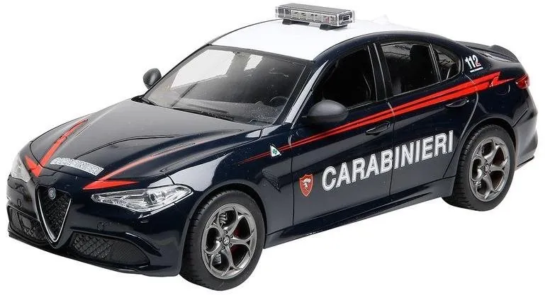 RC auto RE.EL Toys Alfa Romeo Giulia Carabinieri RC 1:14, - vhodné pre deti od 5 rokov, bu