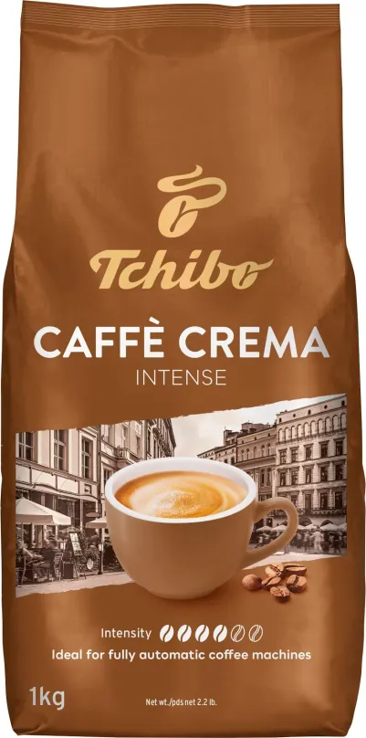 Káva Tchibo Caffé Créma Intense 1000g, zrnková, 100% arabica, pôvod Južná Amerika, mis
