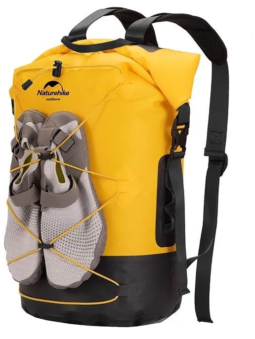 Športový batoh Naturehike vodotesný 40 l 600 g žltý