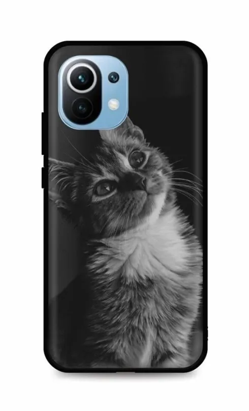 Kryt na mobil TopQ Xiaomi Mi 11 Lite silikón Cute Cat 60199