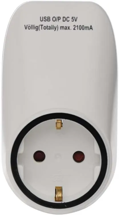 Zásuvka EMOS Zásuvka s 2x USB SCHUKO, s USB SCHUKO, napätie/prúd: 250 V~/16 A max., detské
