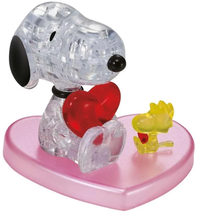 3D puzzle KCM Kinzel 3D Crystal puzzle Zamilovaný Snoopy 34 dielikov