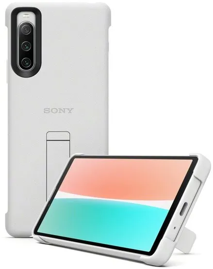 Puzdro na mobil Sony XQZ-CBCC Stand Cover Xperia 10 IV 5G, Grey