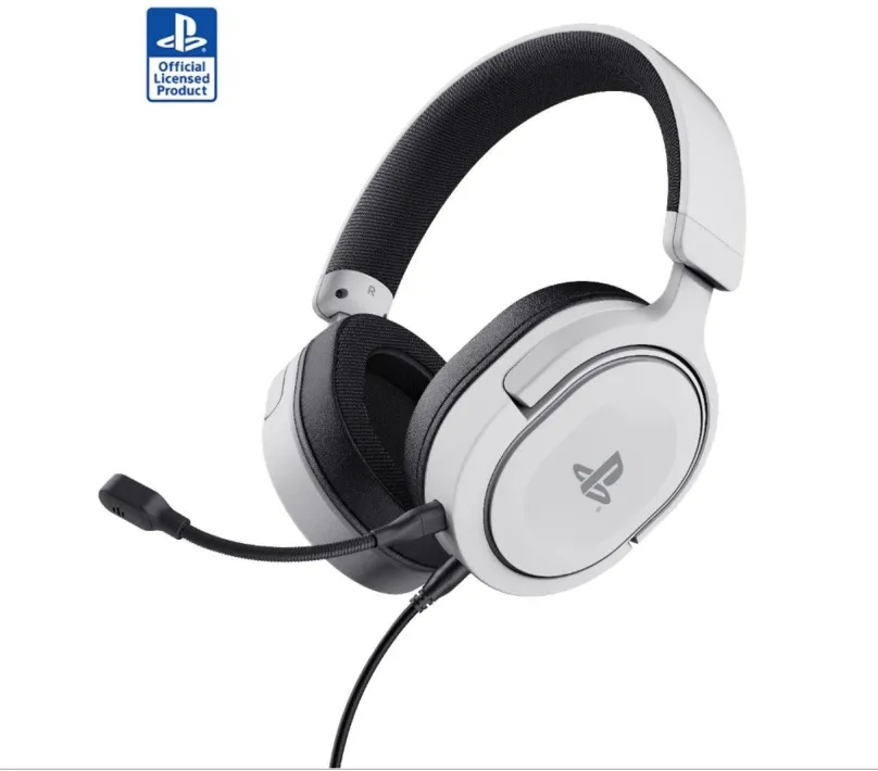 Herné slúchadlá Trust GXT 498 FORTA HEADSET official PlayStation®5 licencia biela