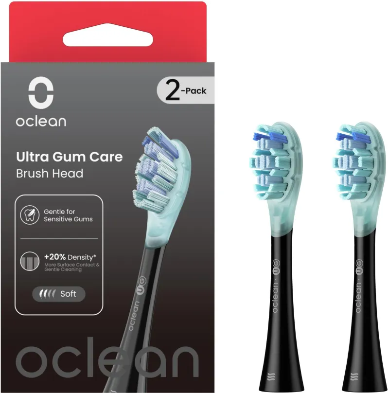 Náhradná hlavica k zubnej kefke Oclean Ultra Gum Care UG02 2 ks, čierne