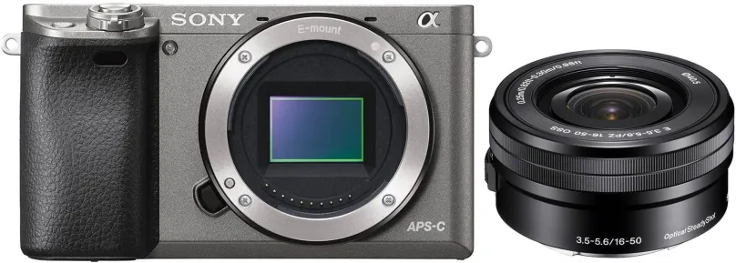 Digitálny fotoaparát Sony Alpha A6000 + E PZ 16-50 mm f/3,5-5,6 OSS grafitový