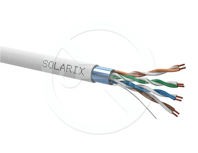 Instalační kabel licna Solarix CAT5E FTP PVC šedý 305m/box SXKL-5E-FTP-PVC-GY