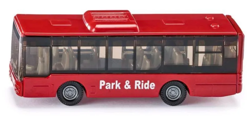 Mestský autobus červený