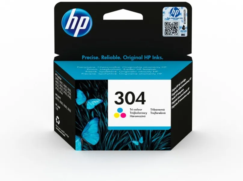 Cartridge HP N9K06AE č. 304, atramentová náplň čierna, pre tlačiarne HP DeskJet 2620, 2