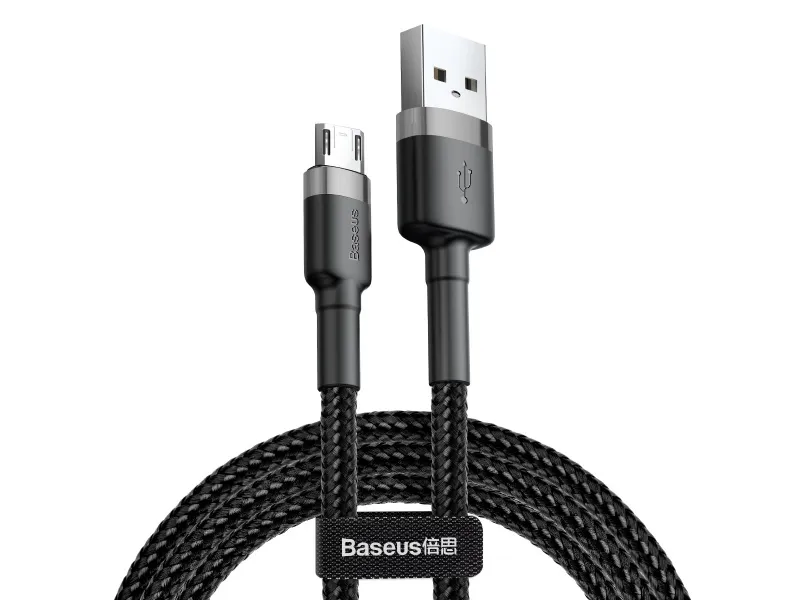 Baseus nabíjací / dátový kábel Micro USB 2.4A 1M Cafule šedá-čierna