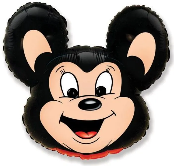 Balóniky Balón fóliový Mickey mouse čierny 76 cm