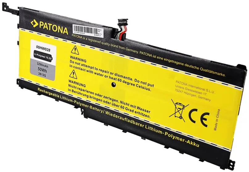 Batéria do notebooku PATONA pre LENOVO ThinkPad X1 Carbon Gen.4 - 3290mAh Li-pol 15.2V