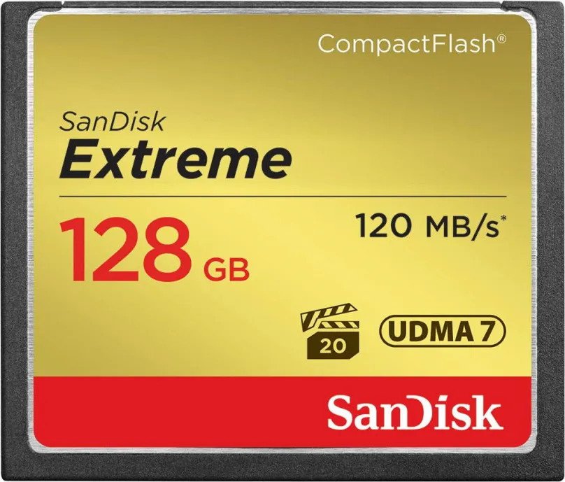 Pamäťová karta Sandisk Compact Flash 128GB Extreme