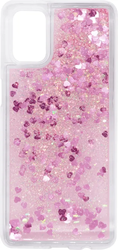 Kryt na mobil iWill Glitter Liquid Heart Case pre Samsung Galaxy M31s