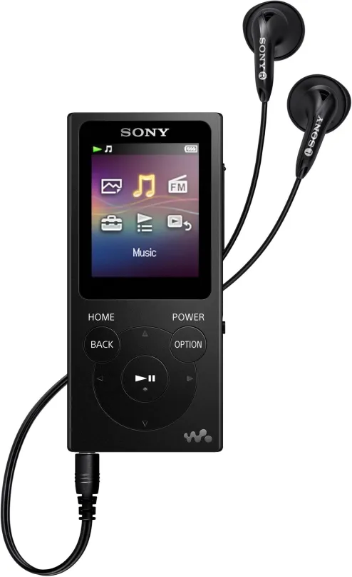 MP4 prehrávač Sony NW-E394L, čierna