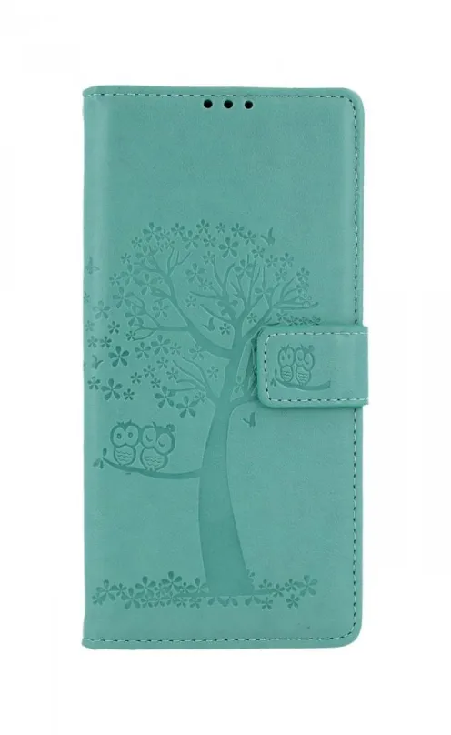 Kryt na mobil TopQ Xiaomi Redmi Note 9 Pre knižkový Zelený strom malej sovy 50740