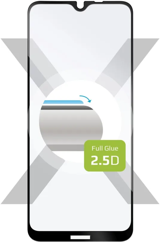 Ochranné sklo FIXED FullGlue-Cover pre Nokia C21 Plus čierne