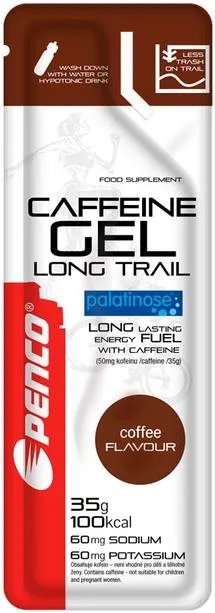 Energetický gél Penco Caffeine gél LONG TRAIL, 35g, káva