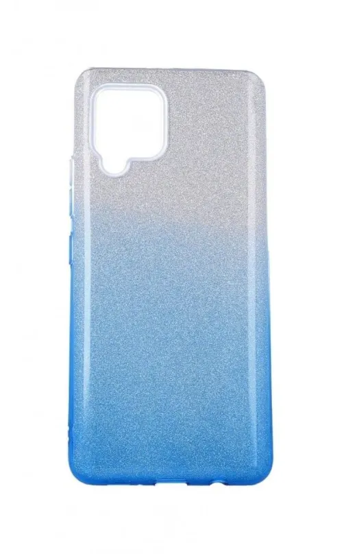 Kryt na mobil TopQ Samsung A42 glitter strieborno-modrý 55361