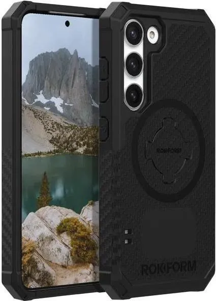 Kryt na mobil Rokform Kryt Rugged pre Samsung Galaxy S23, čierny