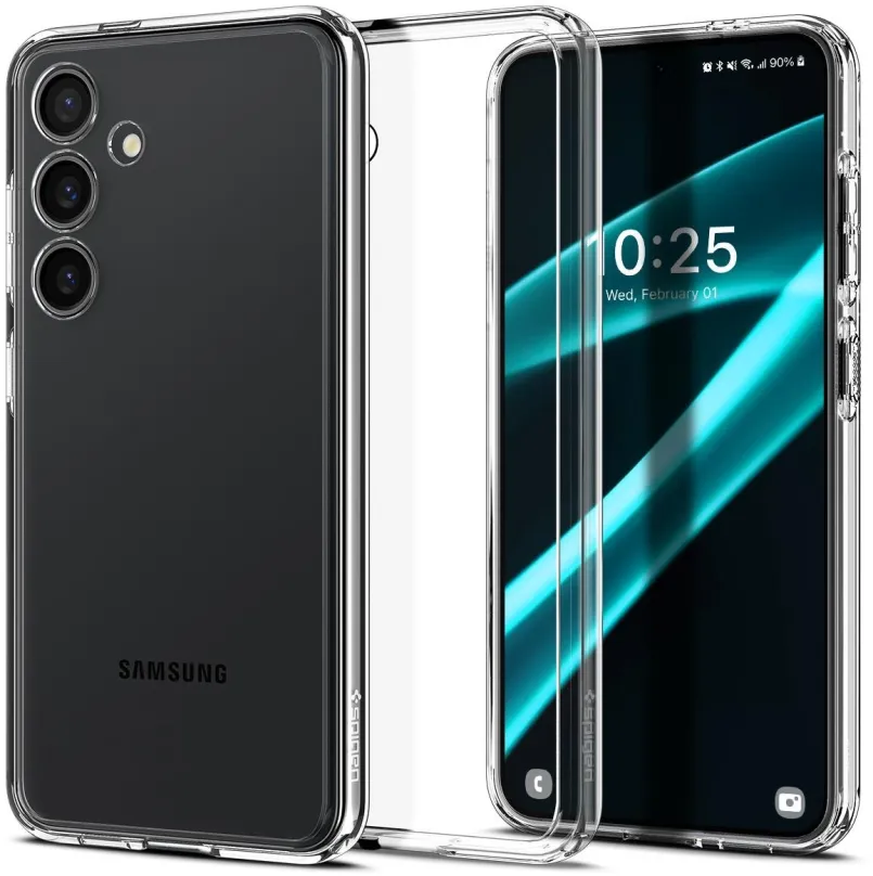 Kryt na mobil Spigen Ultra Hybrid Crystal Clear Samsung Galaxy S24+, pre Samsung Galaxy S2