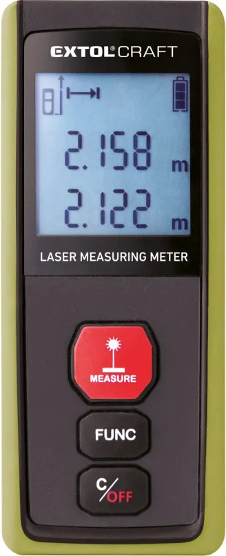 Laserový diaľkomer EXTOL CRAFT meter laserový digitálny 40M, 920201