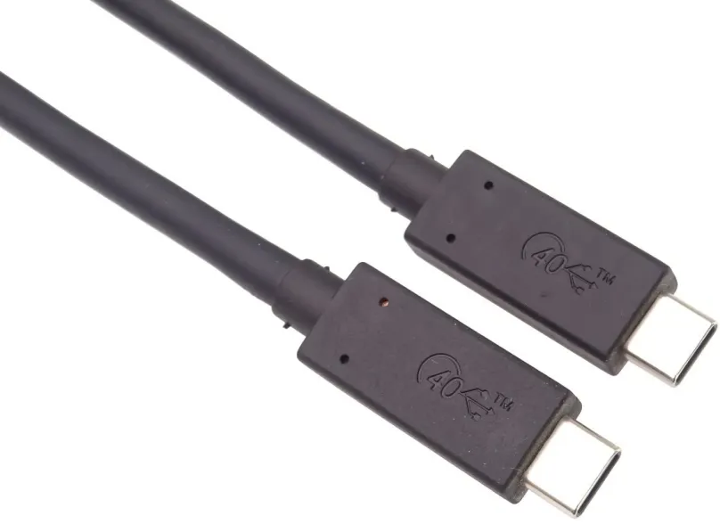 Dátový kábel PremiumCord USB4 40Gbps 8K@60Hz kábel s konektormi USB-C, Thunderbolt 3 dĺžka: 0,5m
