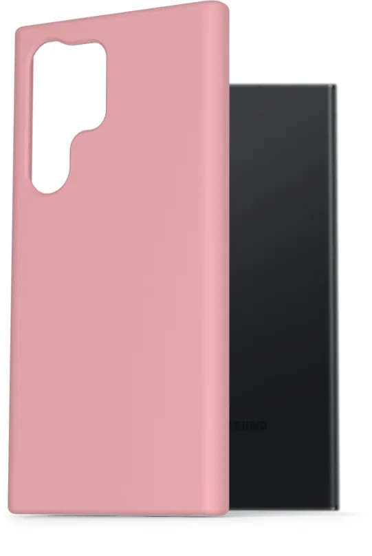 Kryt na mobil AlzaGuard Premium Liquid Silicone Case pre Samsung Galaxy S23 Ultra 5G ružové