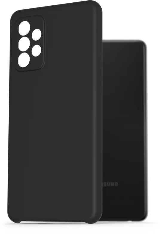 Kryt na mobil AlzaGuard Premium Liquid Silicone Case pre Samsung Galaxy A72 čierne