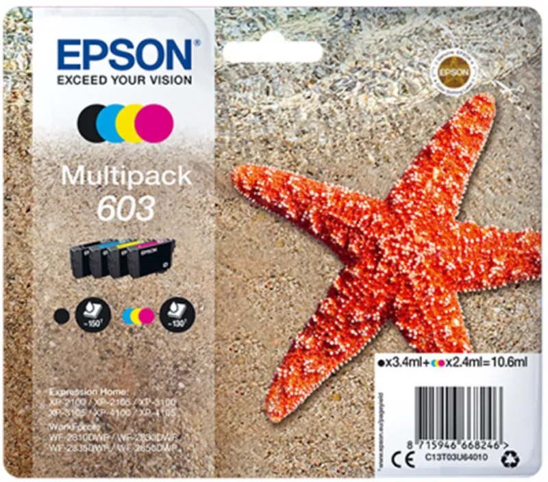 Cartridge Epson 603 multipack, pre tlačiareň Epson Expression Home XP-3100, Expression Hom