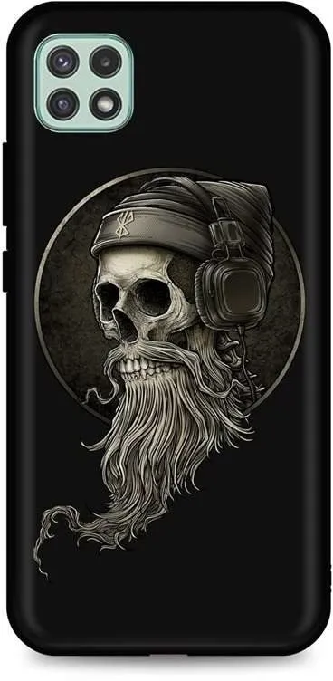 Kryt na mobil TopQ Samsung A22 5G silikón Music Skeleton 61190