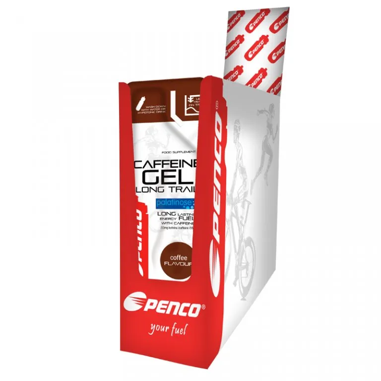 Energetický gél Penco Caffeine gél LONG TRAIL, 35g, káva 25 ks