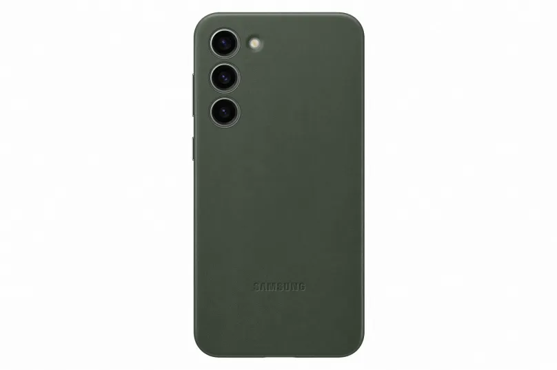 Kryt na mobil Samsung Galaxy S23+ Kožený zadný kryt Green