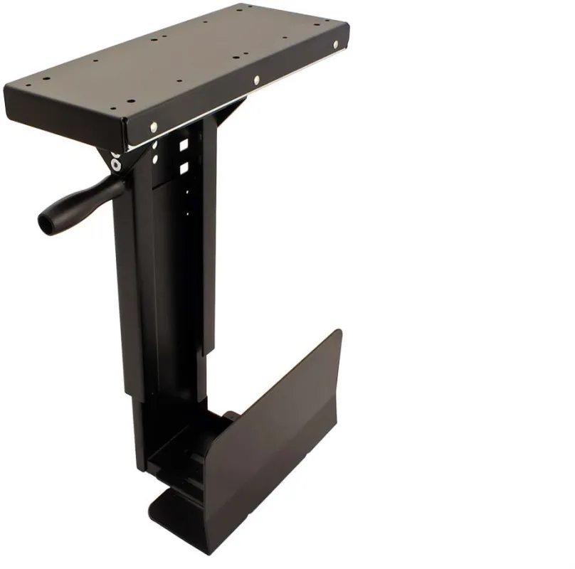 Stolný držiak Roline Držiak slim PC pod dosku stola, otočný, čierny, 10kg