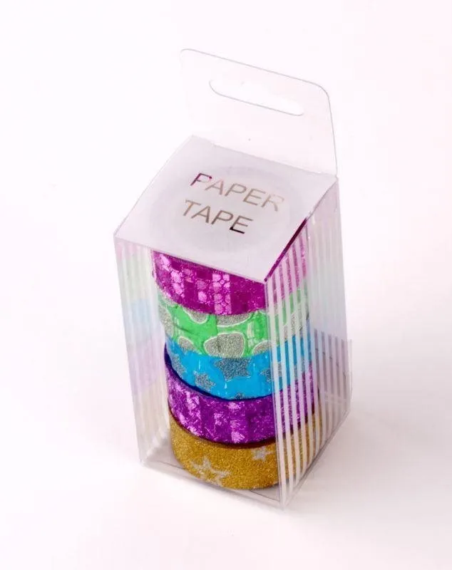 Lepiaca páska CBPAP dekoračná, glitrová - balenie 5 ks