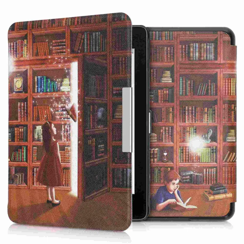 Púzdro na čítačku kníh KW Mobile - Magical Library - KW4664447 - Púzdro pre Amazon Kindle Paperwhite 4 (2018) - viacfarebný