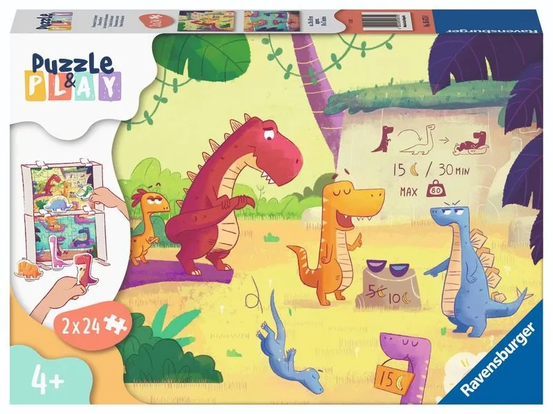 Puzzle Puzzle & Play Dinosaurus 2x24 dielikov