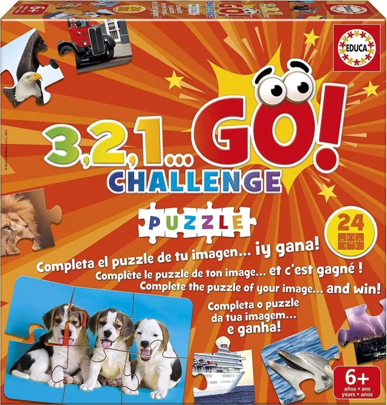Spoločenská hra EDUCA Hra 3,2,1… GO! Challenge Puzzle