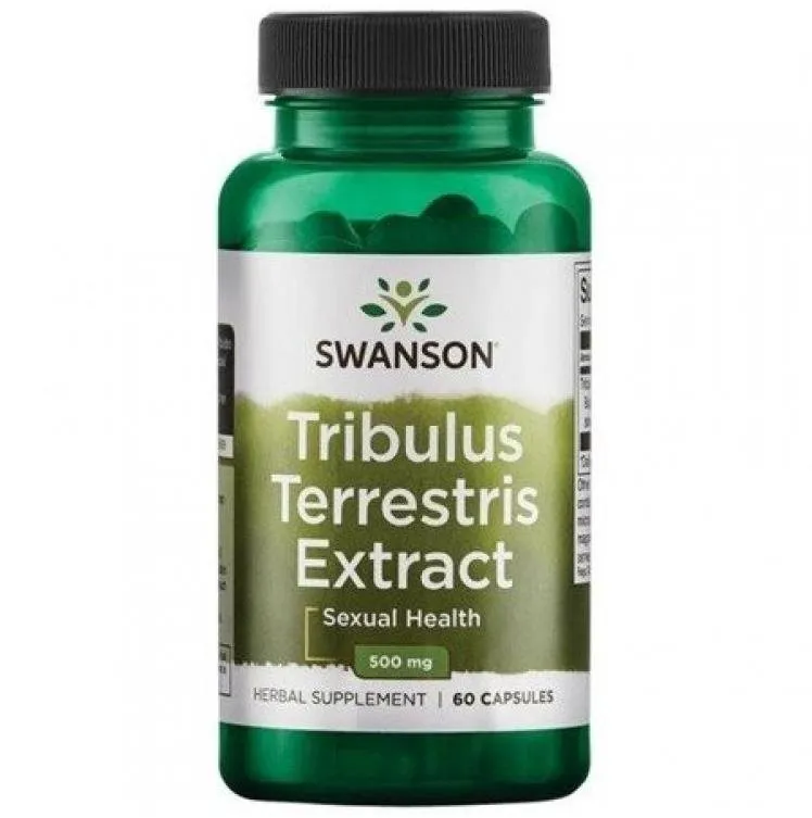 Anabolizér Swanson Tribulus Terrestris Extract, Kotvičník extrakt, 500 mg, 60 kapsúl